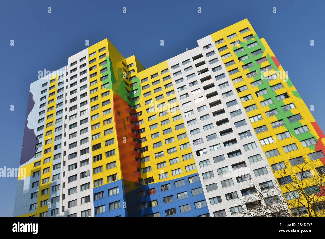 GustavoHaus, Storkower Strasse, Lichtenberg, Berlin, Deutschland Stock