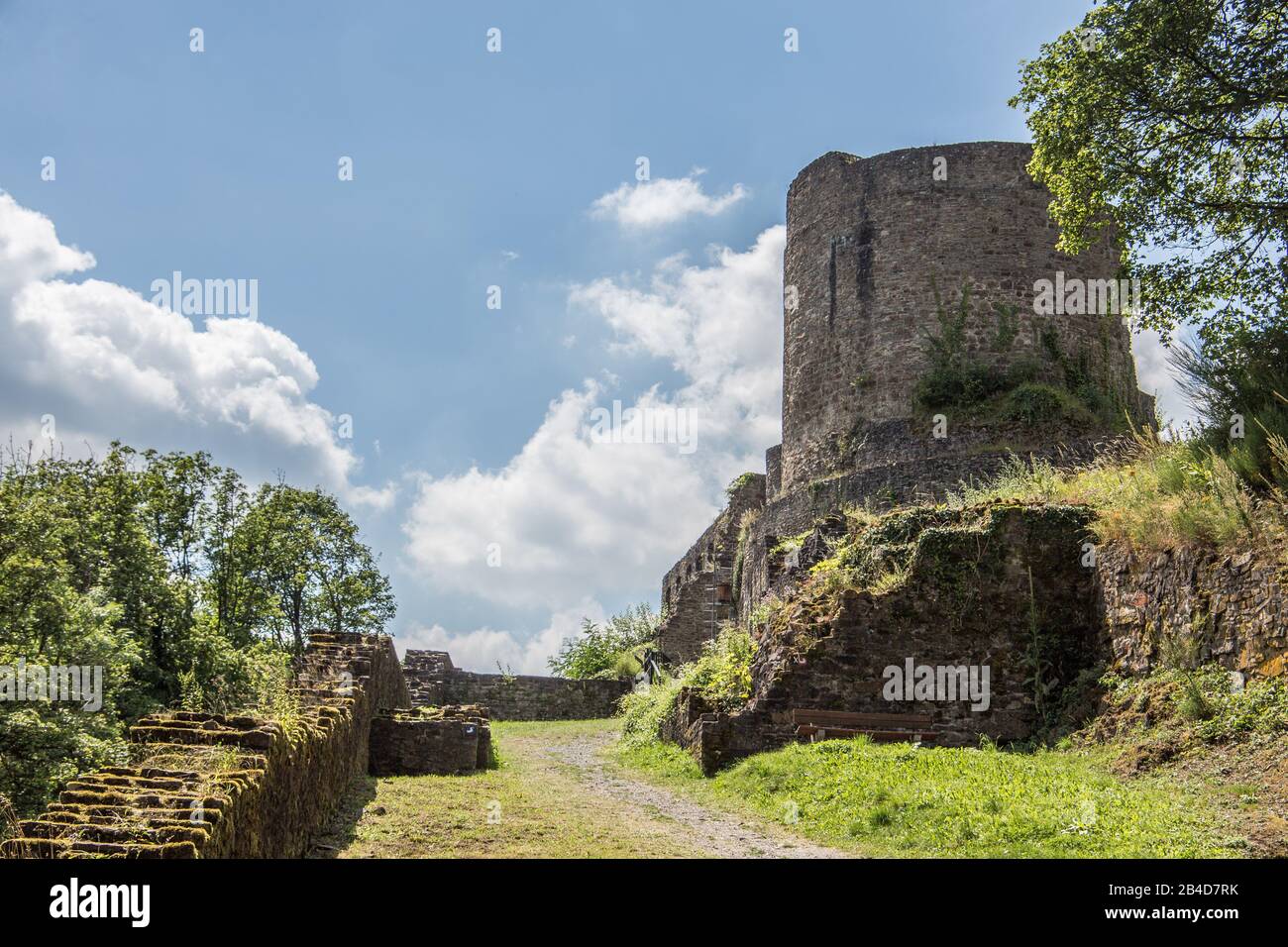 Castle ruin Windeck from the Middle Ages Stock Photo