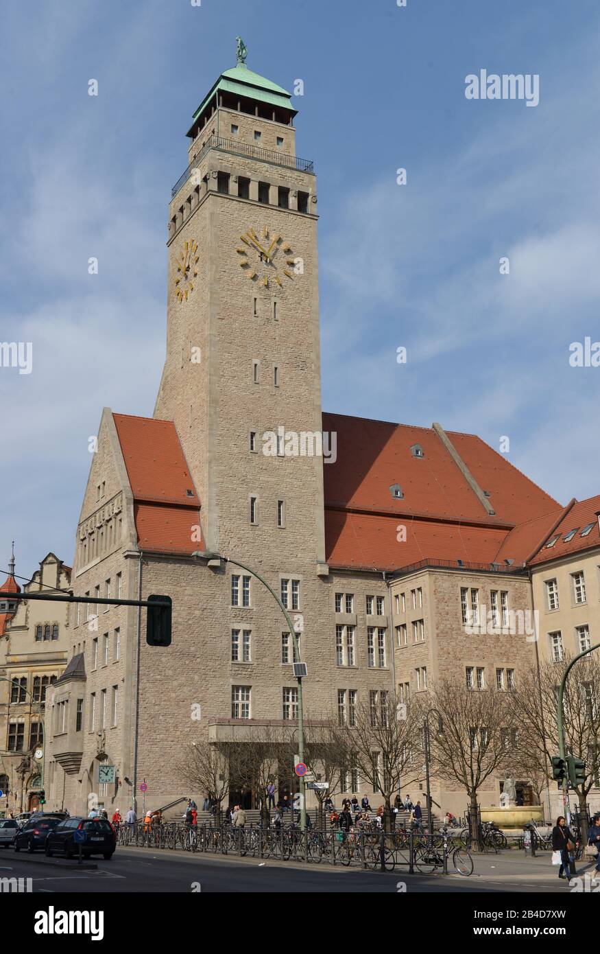 Rathaus Neukoelln, Karl-Marx-Strasse, Neukoelln, Berlin, Deutschland / Neukölln Stock Photo