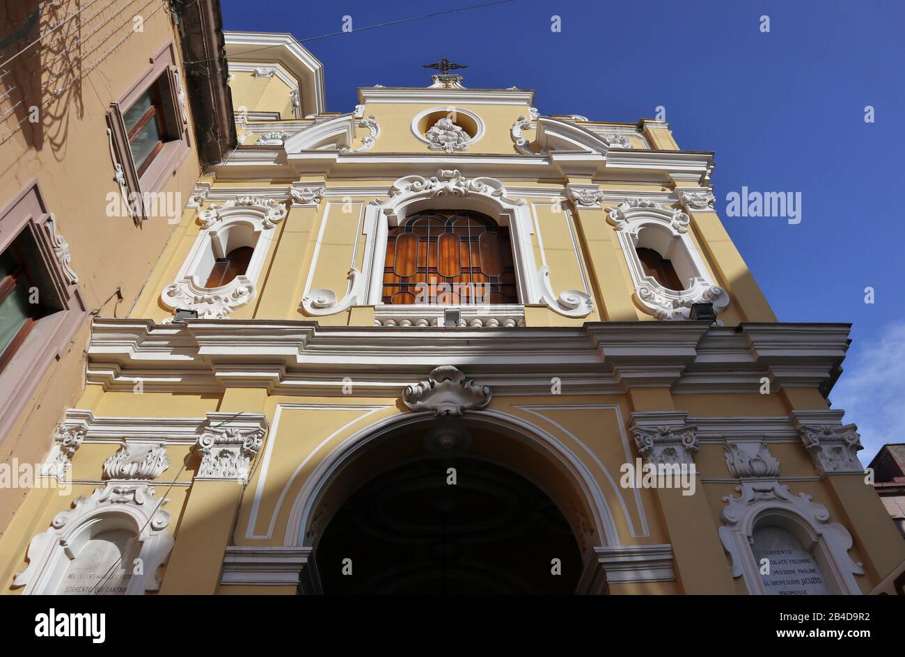 Sorrento Facciata del Santuario del Carmine Stock Photo Alamy