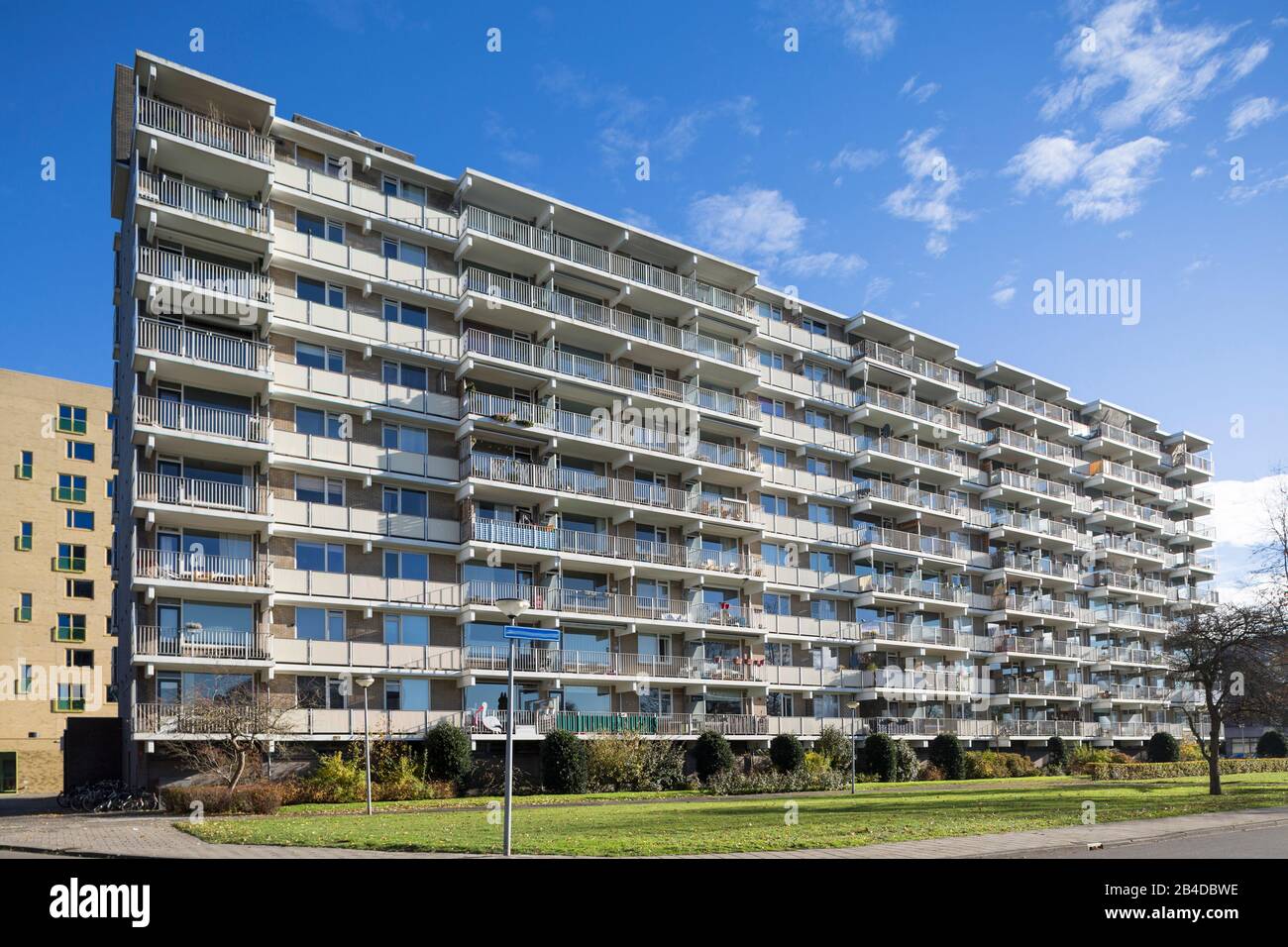 Europe, Netherlands, Groningen apartment house Stock Photo Alamy