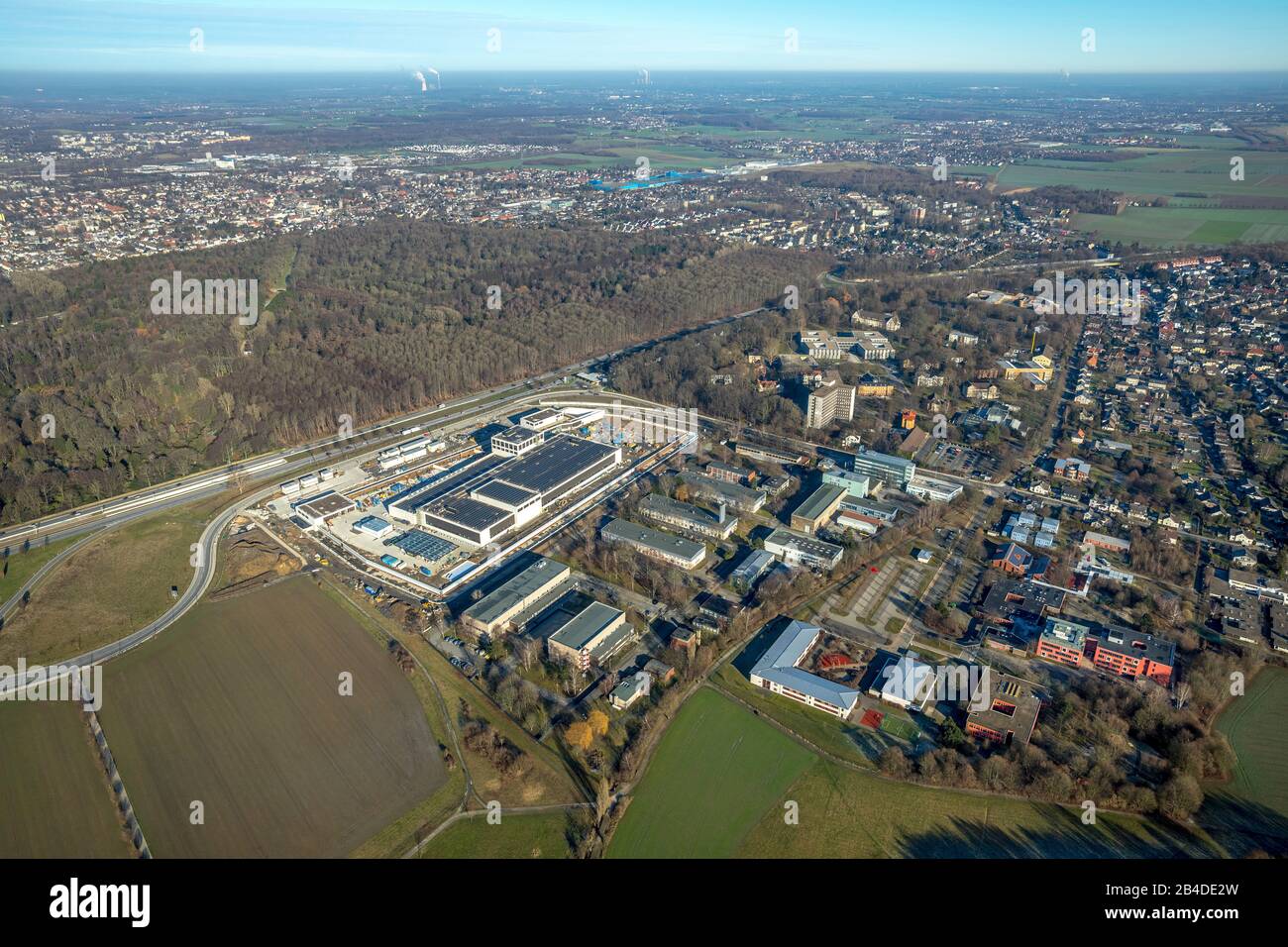Aerial view, new Federal bank building and Material Testing Institute,  Dortmund, North Rhine-Westphalia, Germany Stock Photo - Alamy