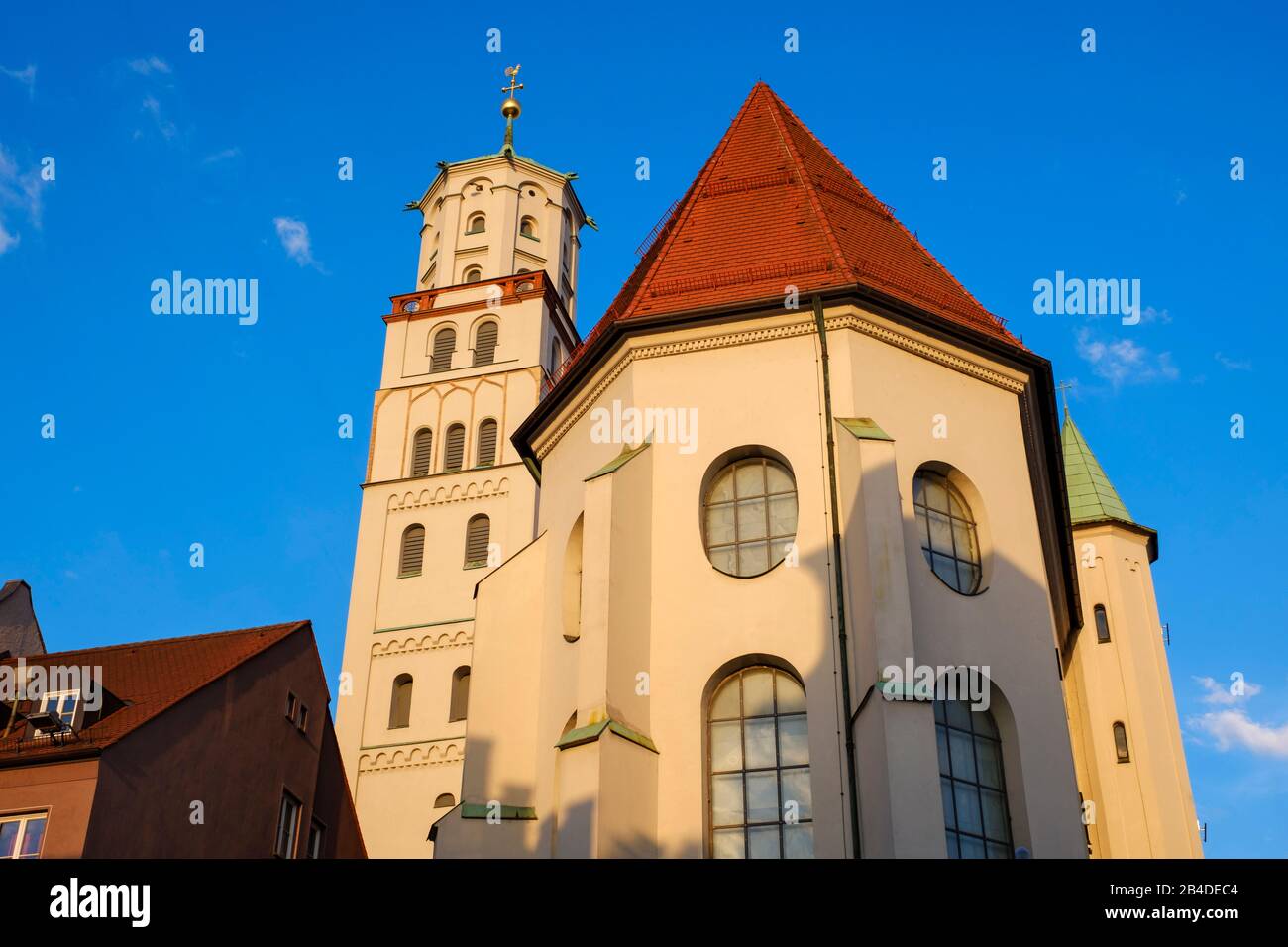St. Moritz church, Moritzkirche, Augsburg, Swabia, Bavaria, Germany