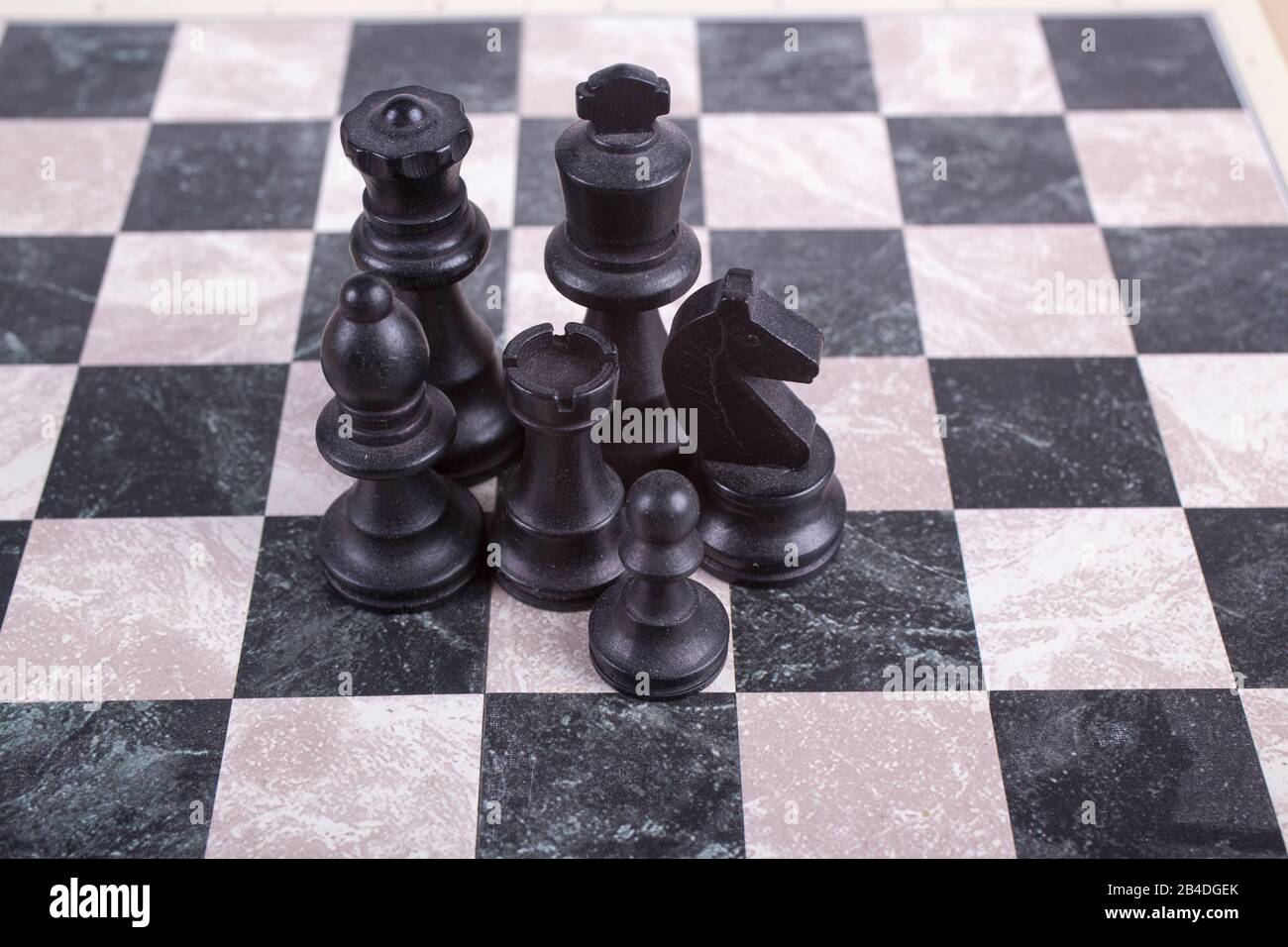 Premium Photo  Wooden chessboard with figures in light and dark brown  tones isolate on a white background