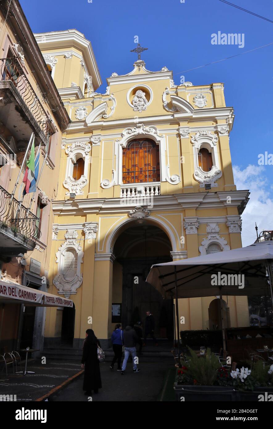 Chiesa del carmine napoli hires stock