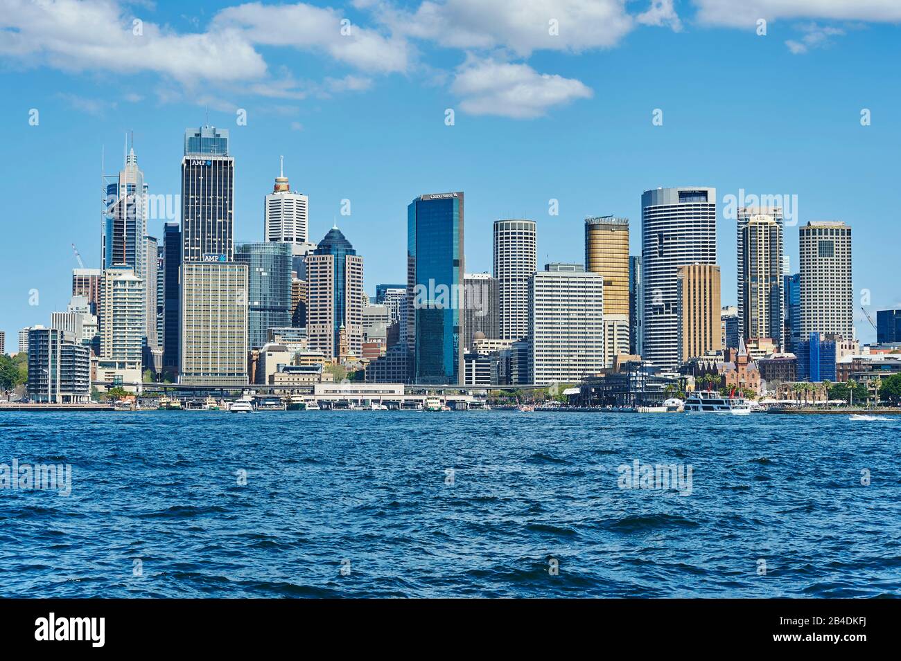 Skyline of Sydney on the Parramatta River, New South Wales, Australia, Oceania Stock Photo