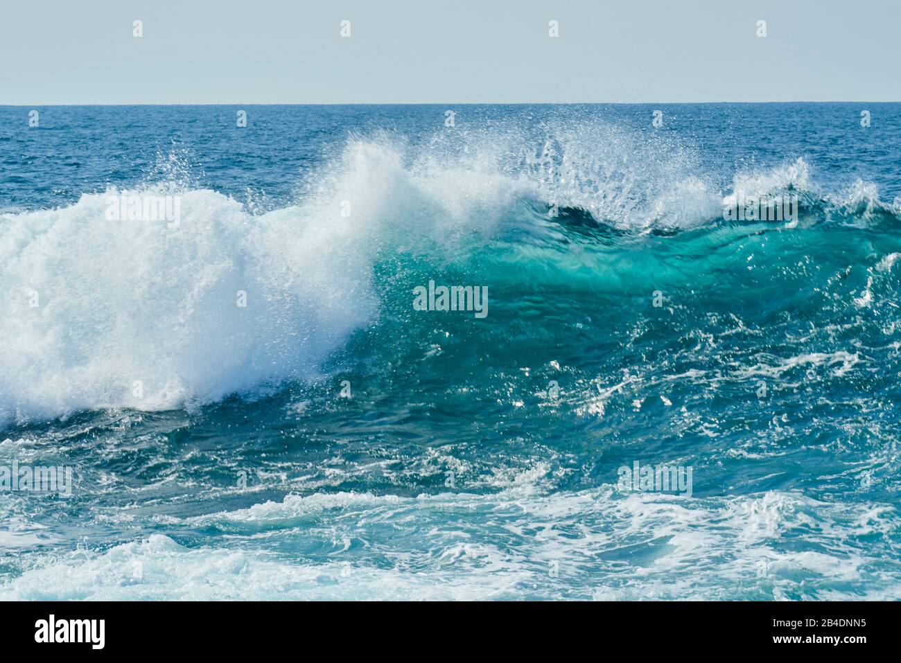 Brechende Welle, Landschaft, Küste, Meer, Hondarribia, Baskenland, Spanien Stock Photo