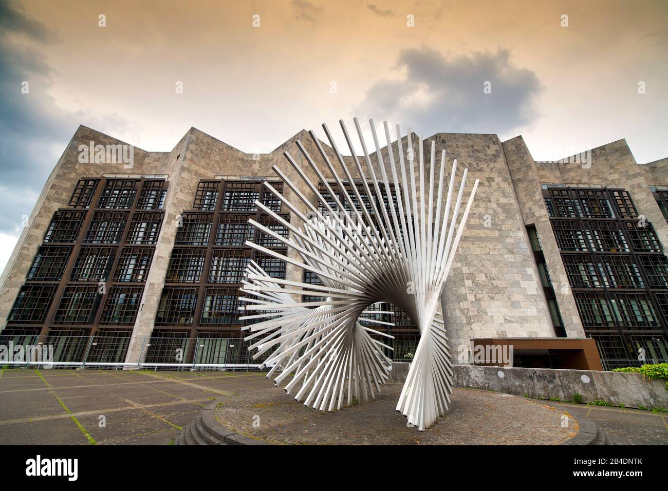 Sculpture life force of Andreu Alfaro, Town Hall, Mainz, Rhineland-Palatinate, Germany Stock Photo