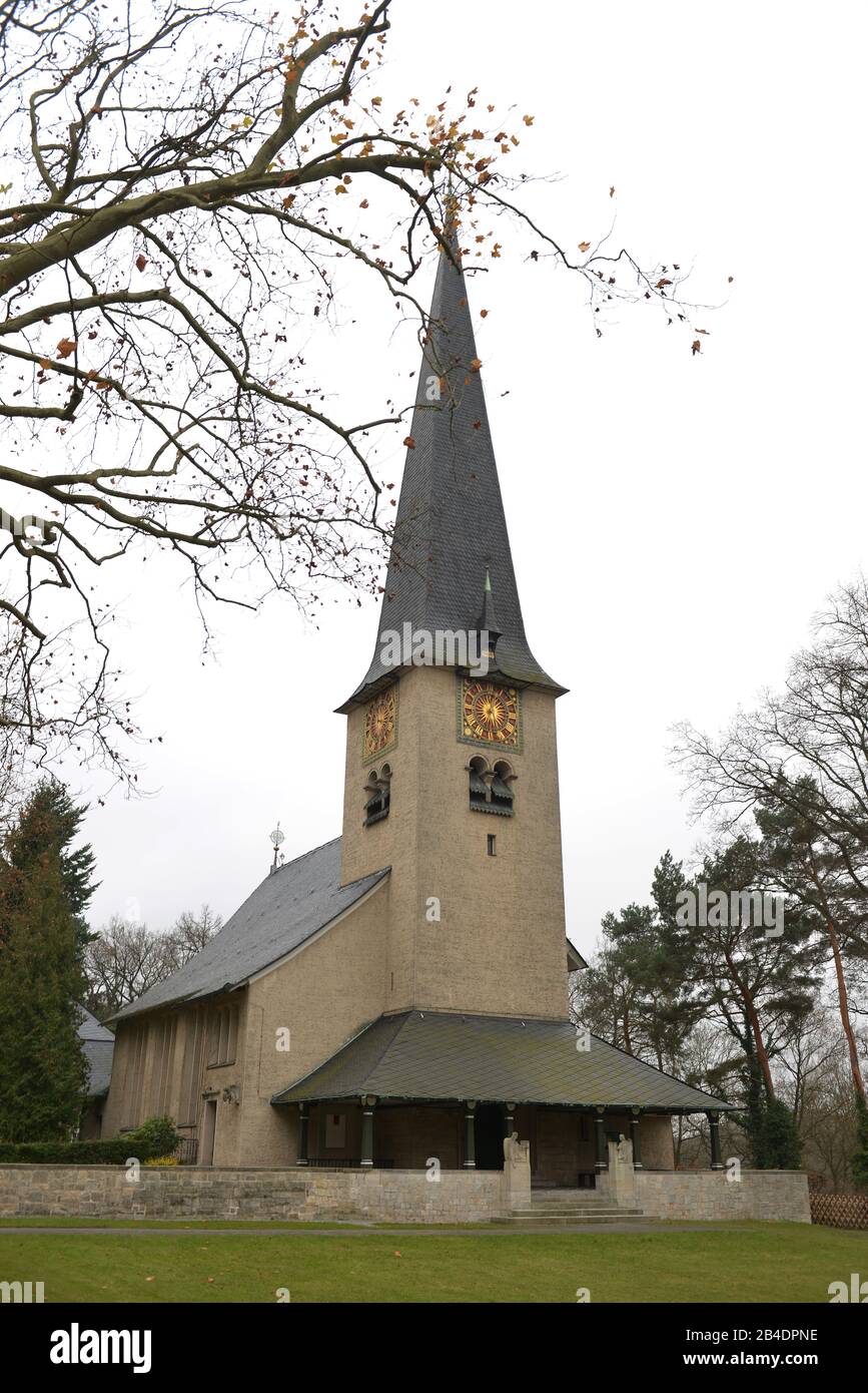 Kirche Nikolassee, Kirchweg, Nikolassee, Zehlendorf, Berlin, Deutschland Stock Photo