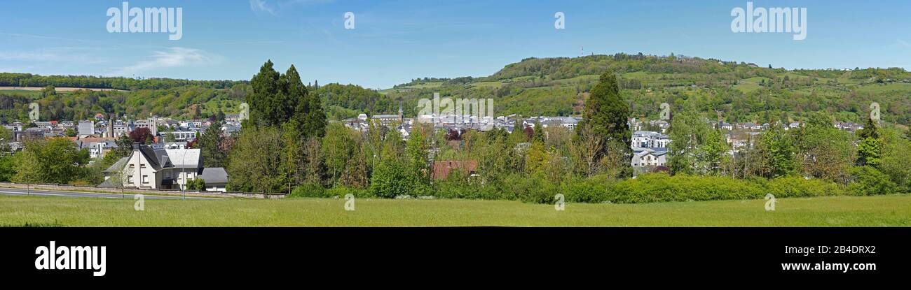 Stadtübersicht,Panoramaaufnahme, Diekirch , Luxemburg, Europa Stock Photo