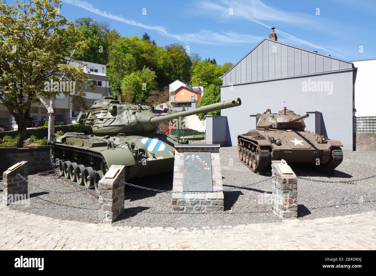 American tank in the National Museum of Military History, Diekirch,  Luxembourg, Europe Stock Photo - Alamy