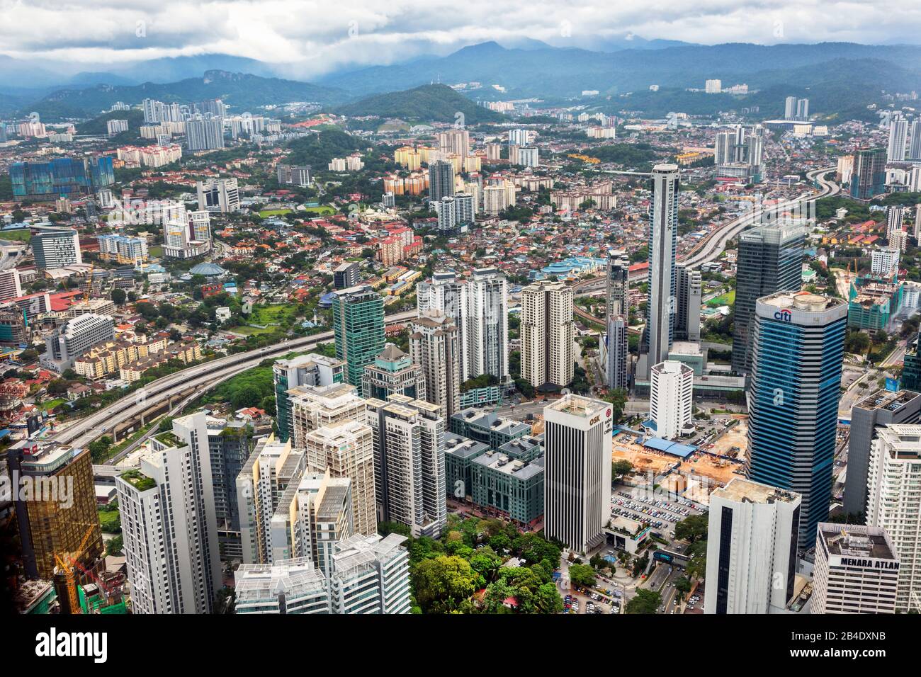 Kuala Lumpur skyline, Kuala Lumpur, Malaysia, Asia Stock Photo