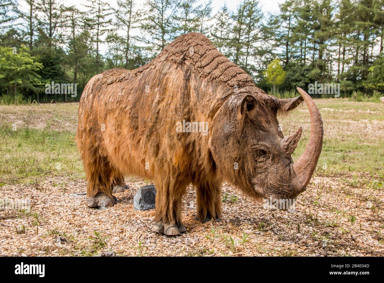 Giveskud, Denmark - 16 juli 2020: Stone Age animals in nature believe sizes  as they were when they were alive Stock Photo - Alamy