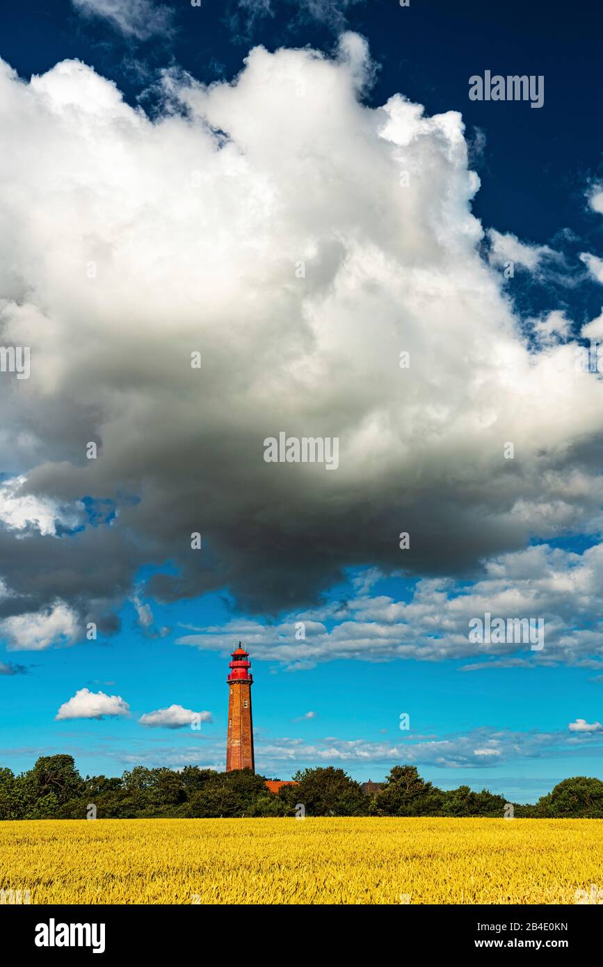 Flügger lighthouse, Fehmarn island Stock Photo
