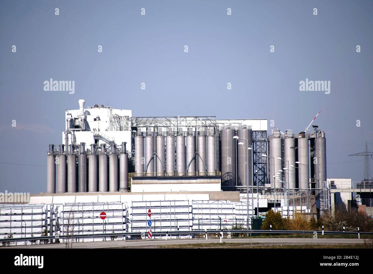 The industrial plants of Kömmerling Chemische Fabrik GmbH inPirmasens. Stock Photo