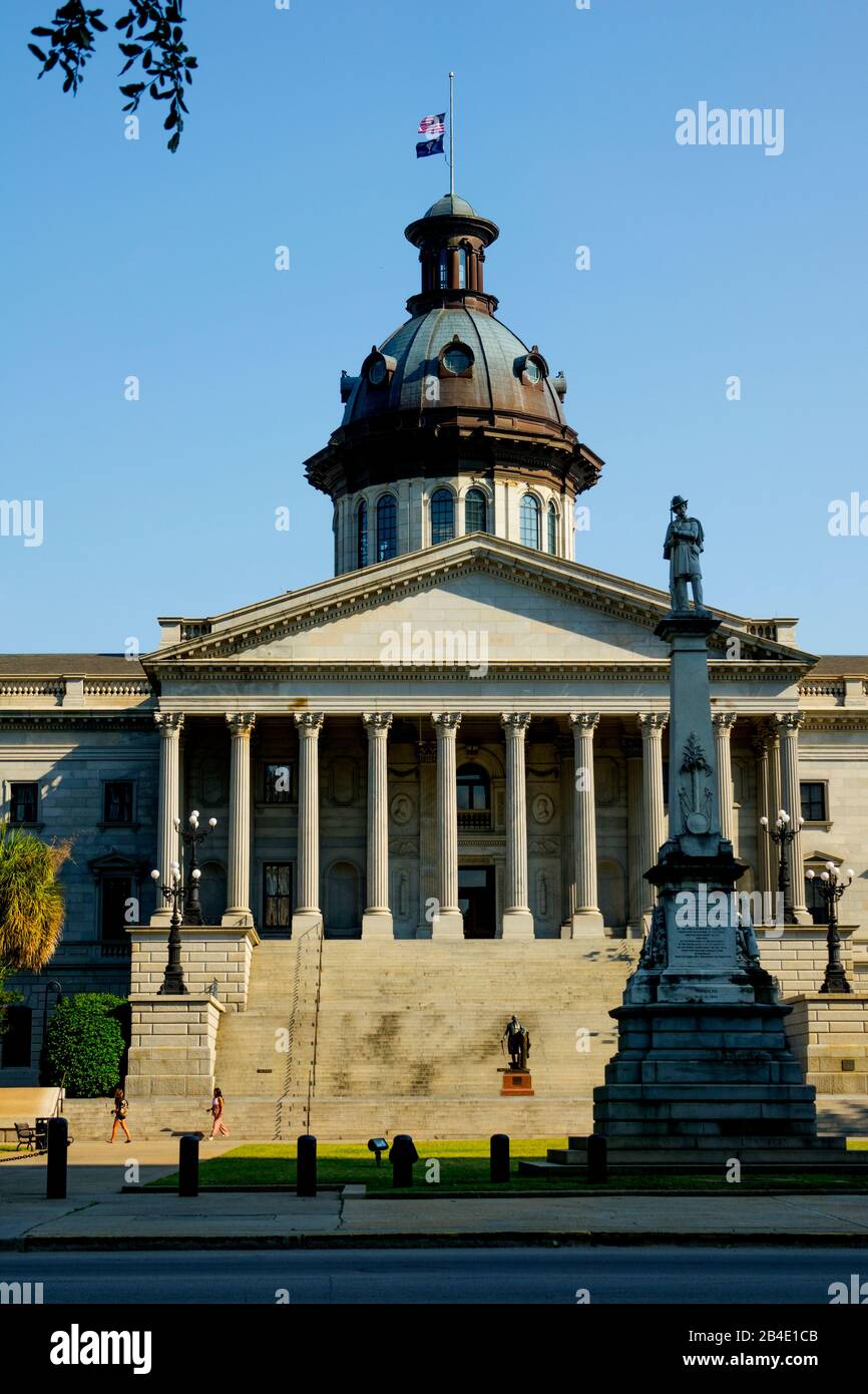 Columbia South Carolina home of the Statehouse Capital building with a rich history Stock Photo
