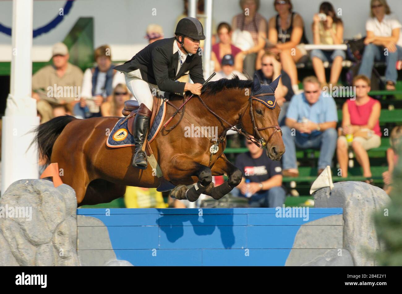 Kyle King (USA)] riding Finnete, CSIO Masters, Spruce Meadows, 8 ...