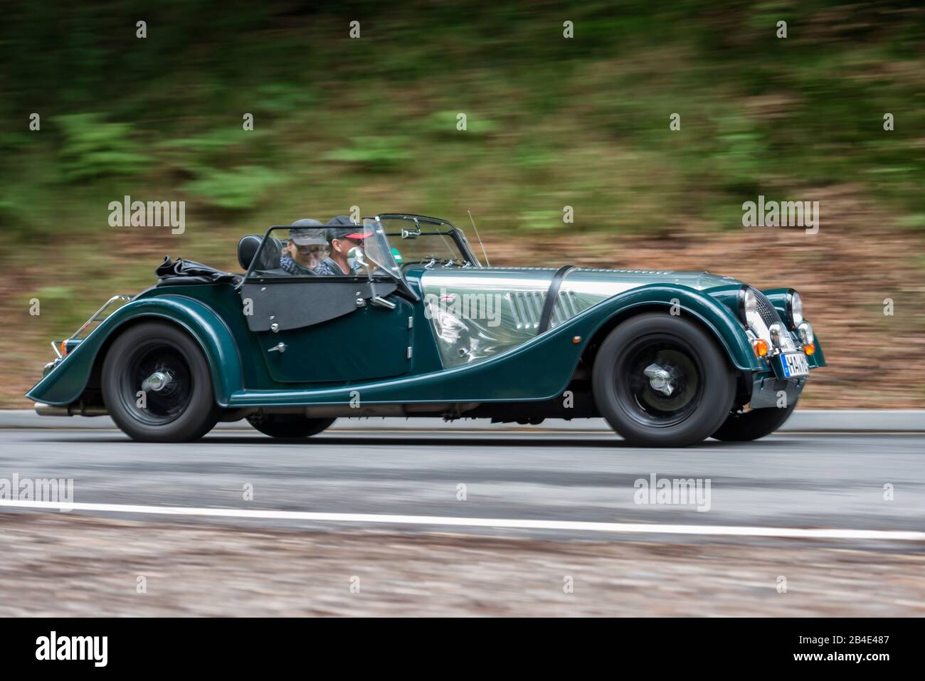 Bad König, Hesse, Germany, Morgan, Roadster, built in 2014, 3.7-liter displacement, 209 KW at the classic festival. Stock Photo