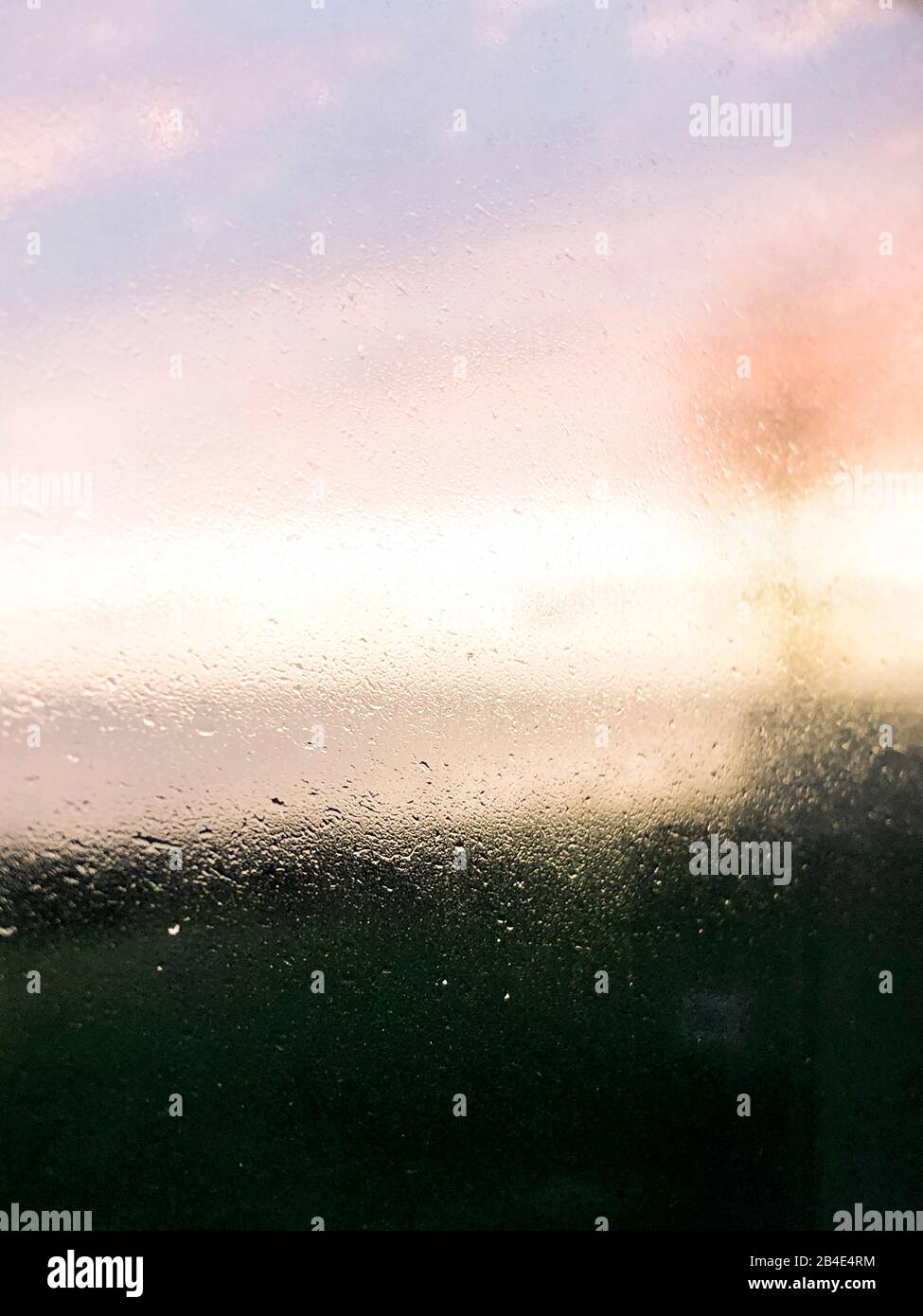 Fensterscheibe; Meer; Als; Alsen; Dänemark Stock Photo