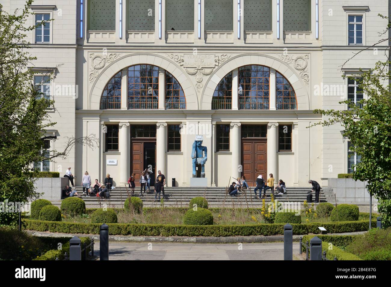 Museum fuer Gegenwart, Hamburger Bahnhof, Invalidenstrasse, Mitte, Berlin, Deutschland Stock Photo