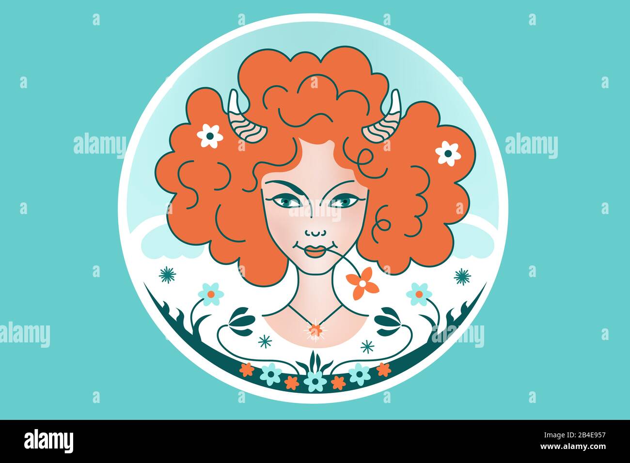 Aries Zodiac Constellation Sign Girl Or Woman With Fluffy Red Hair Horns Flowers Blue Background Fantasy Illustration Ornament In A Fairy Tale S Stock Vector Image Art Alamy Aries Zodiac Constellation Sign Girl Or Woman With Fluffy Red Hair Horns Flowers Blue Background Fantasy Illustration Ornament In A Fairy Tale S Stock Vector Image Art Alamy