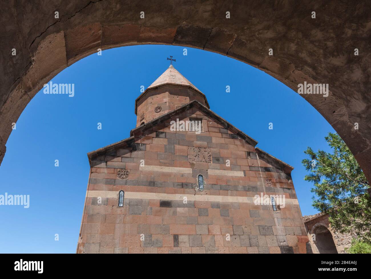 Armenia, Khor Virap, Khor Virap Monastery, 6th century, Surp Astvatsatsin Church Stock Photo