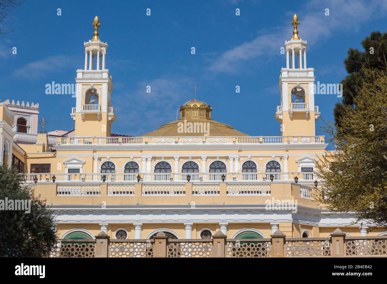 Azerbaijan, Baku, Filarmoniya Concert Hall Stock Photo