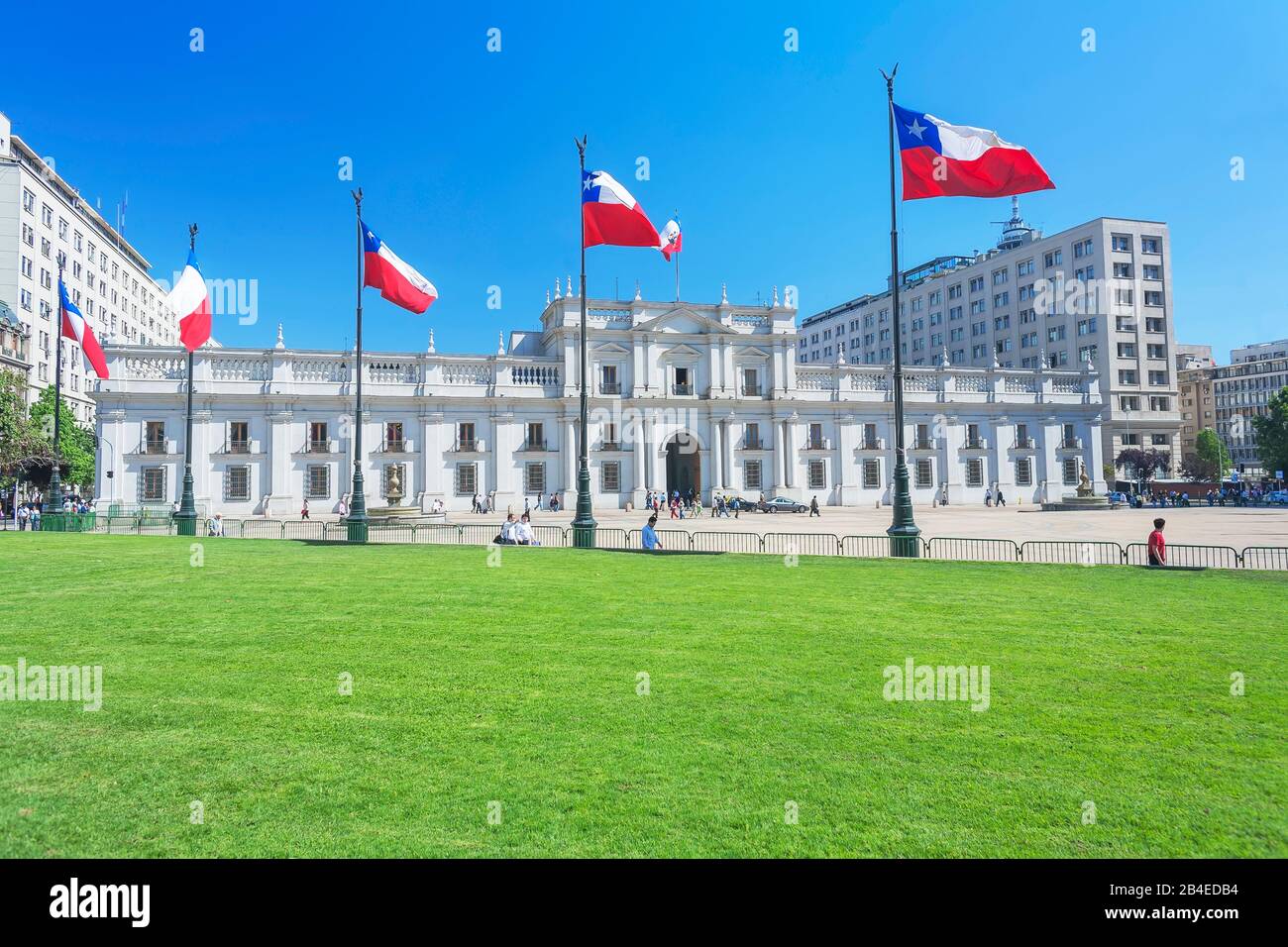 Palacio de la Moneda, Santiago de Chile, Chile, South America Stock ...