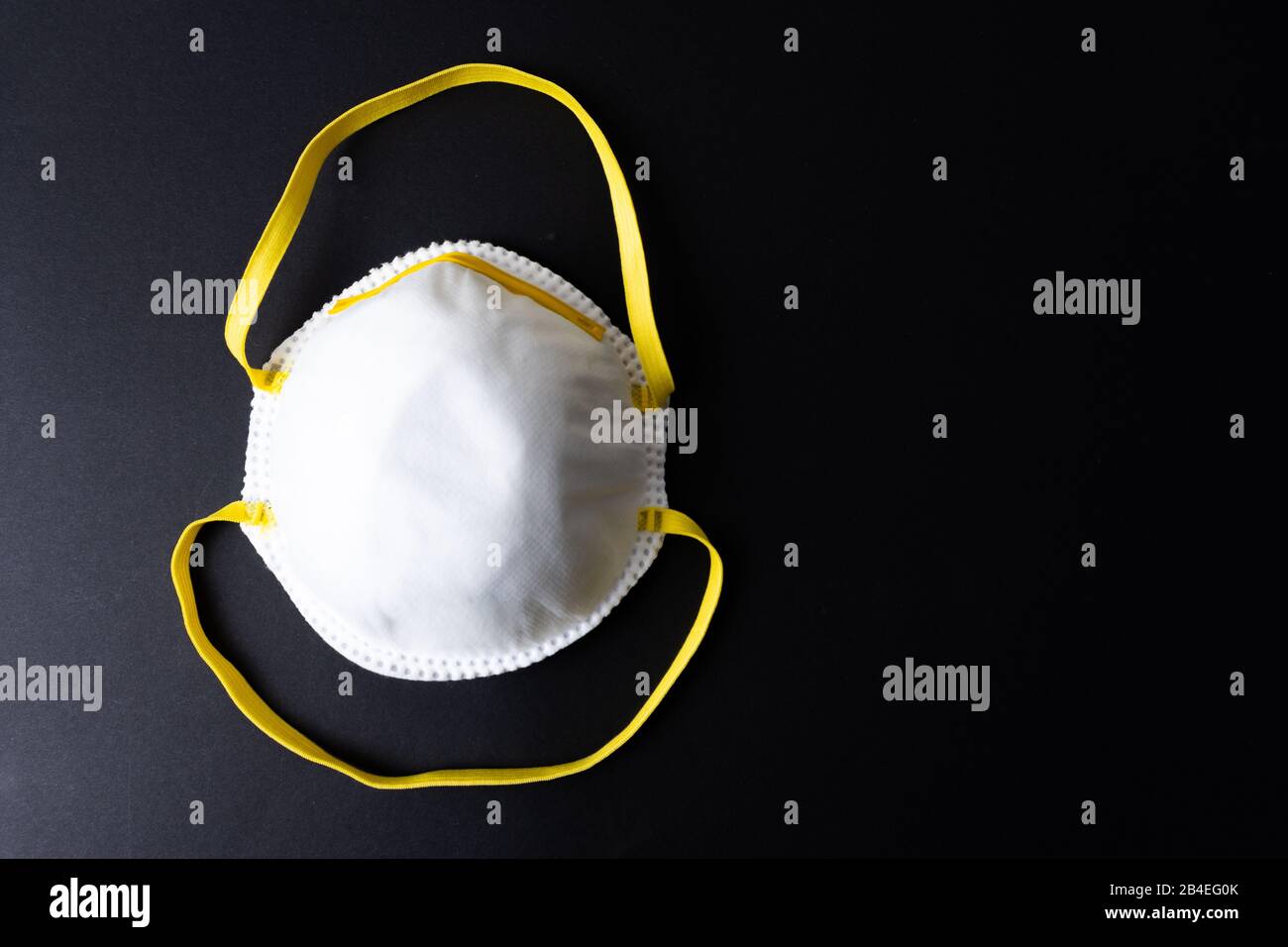 Face mask on black background hi-res stock photography and images - Alamy