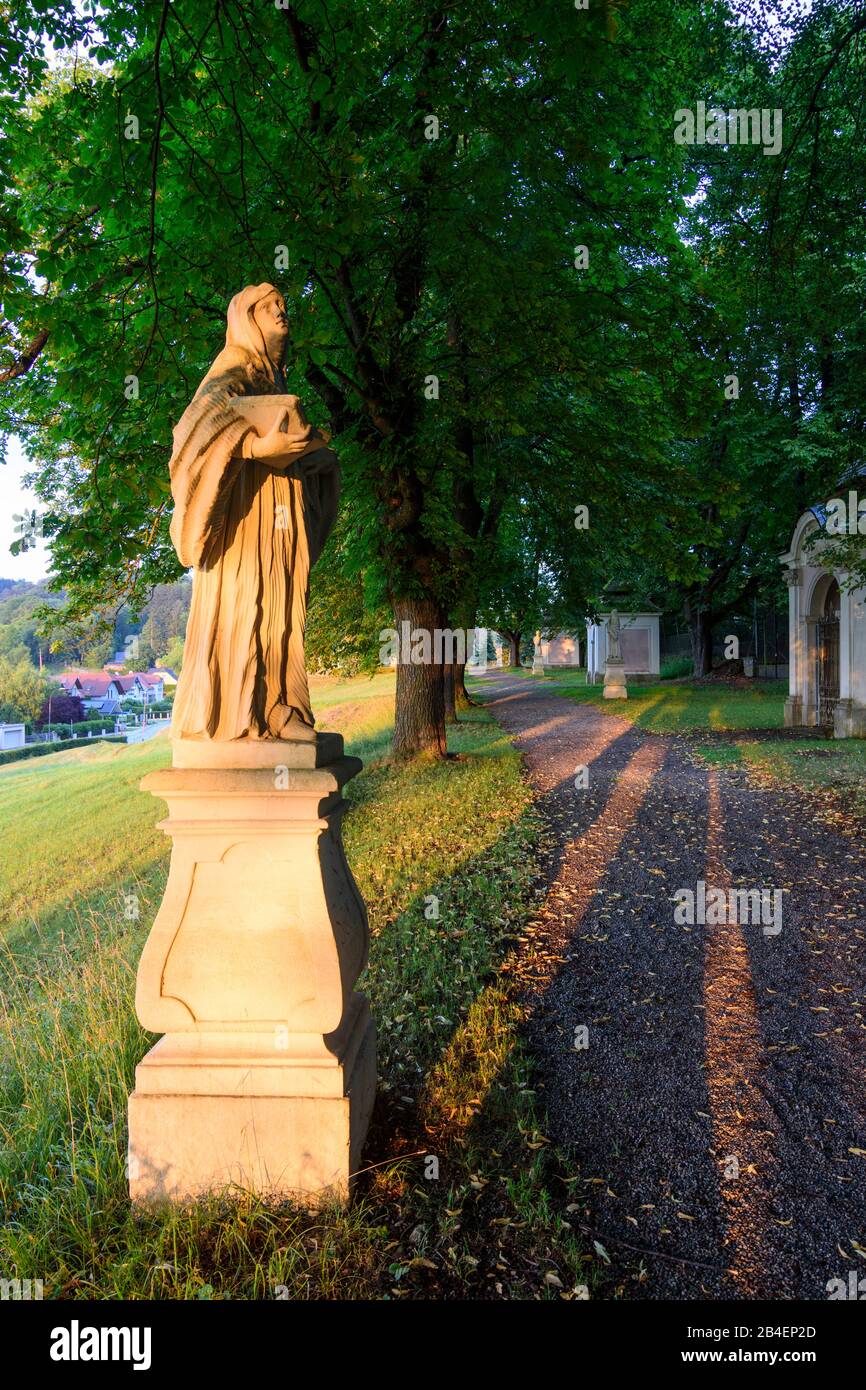 Heiligenkreuz , Heiligenkreuz Abbey, Kreuzweg (calvary) in Wienerwald, Vienna Woods, Niederösterreich, Lower Austria, Austria Stock Photo