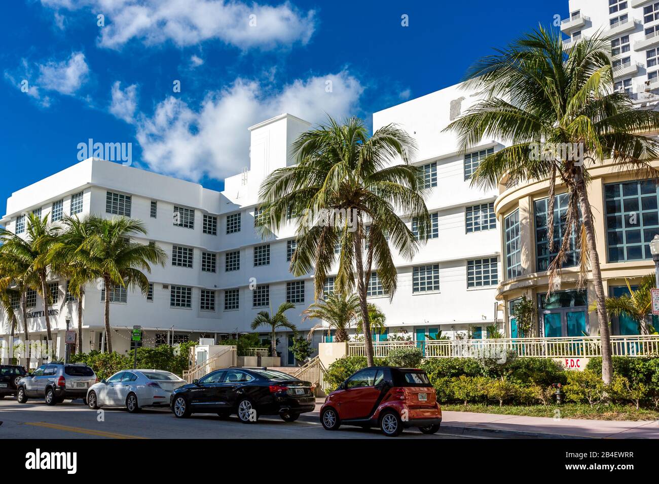 Hotels, Ferienwohnungen und Luxusappartements, South Beach, Miami Beach, Miami-Dade County, Florida, USA, Nordamerika Stock Photo