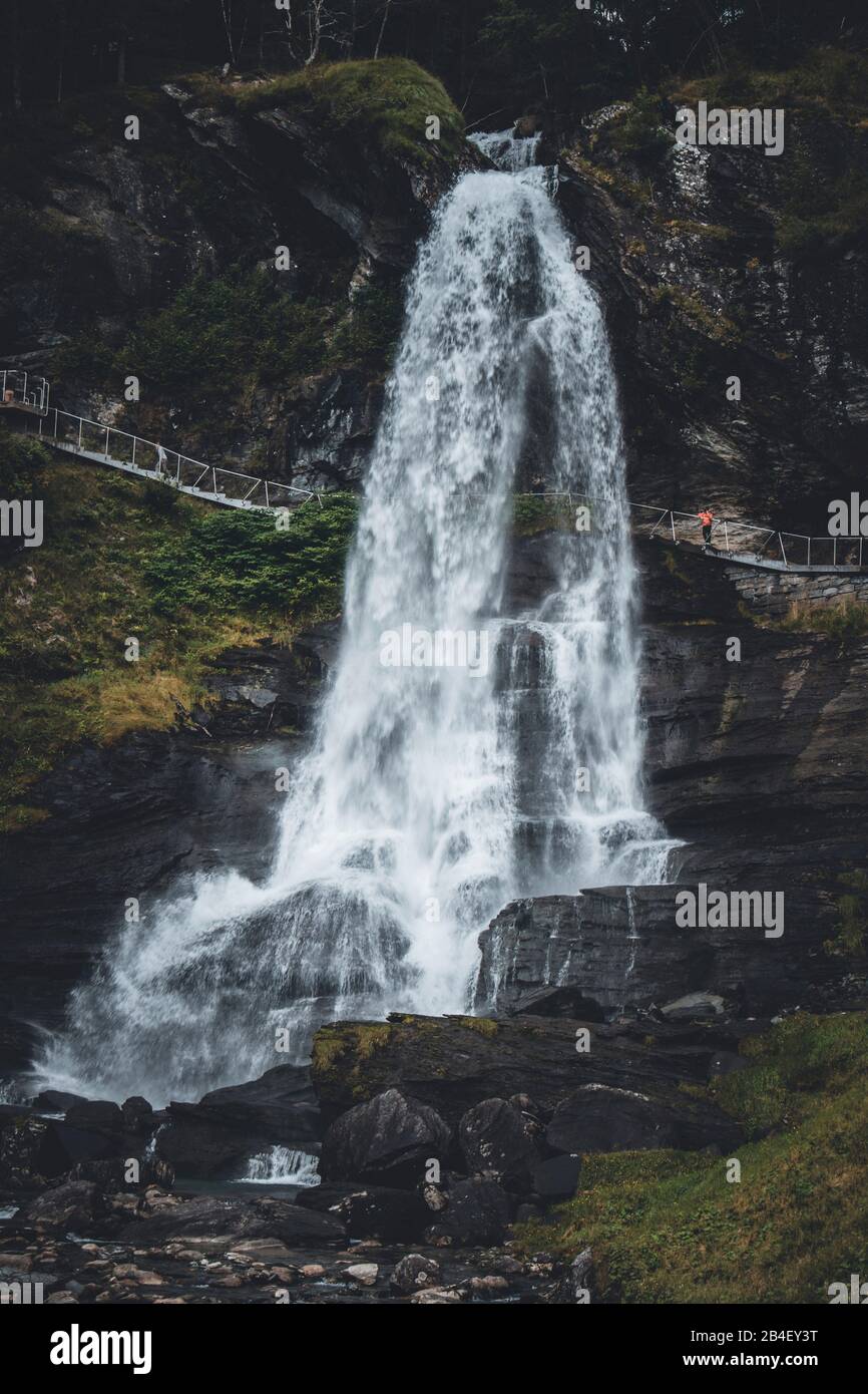 Norway, Hardangervidda, waterfall Stock Photo