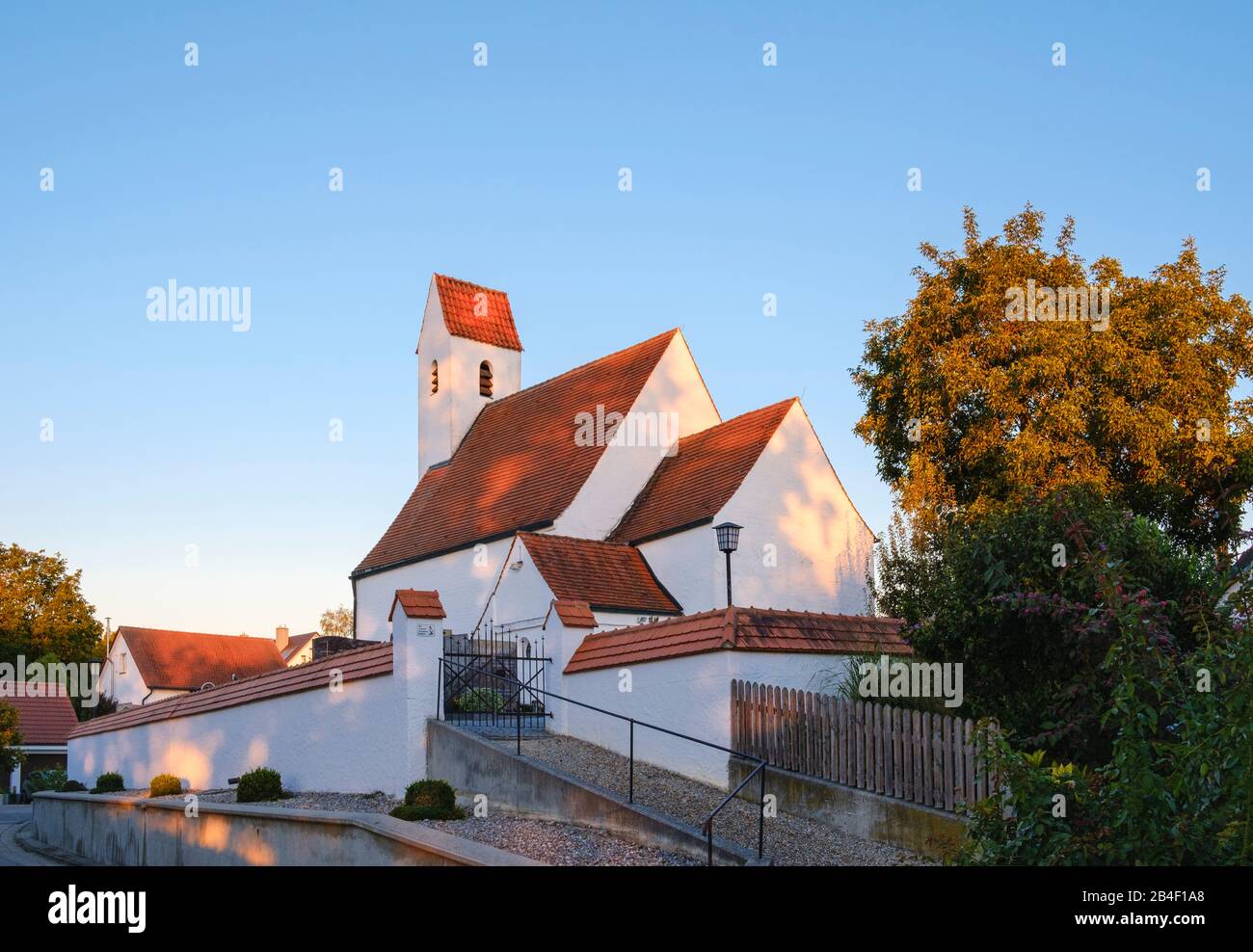 Church of St. Phillippus and james, Hangenham near Marzling, Upper Bavaria, Bavaria, Germany Stock Photo