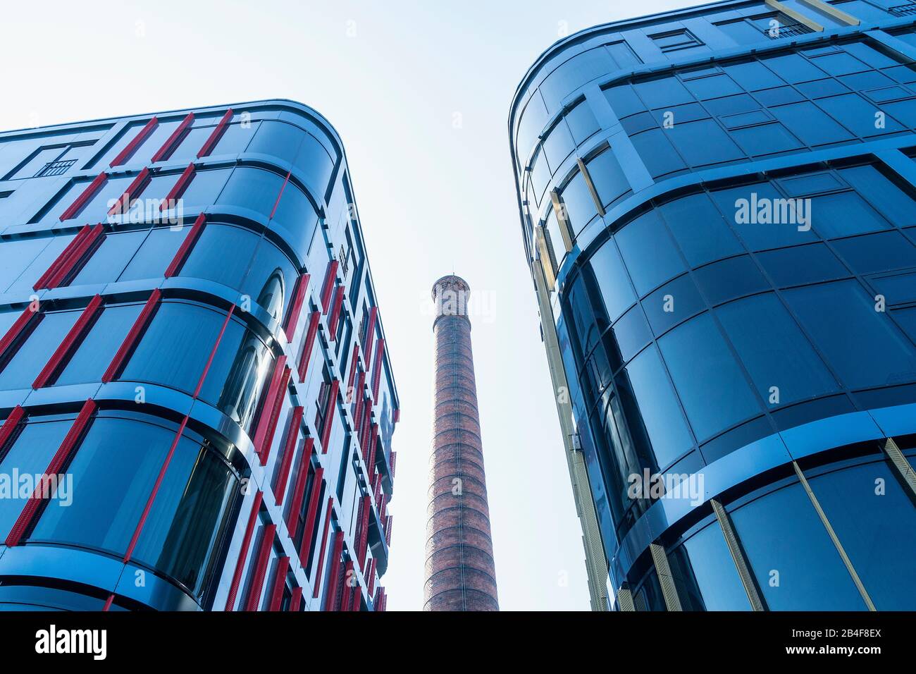 Estonia, Tallinn, Rotermann City, modern business district, glass facades Stock Photo