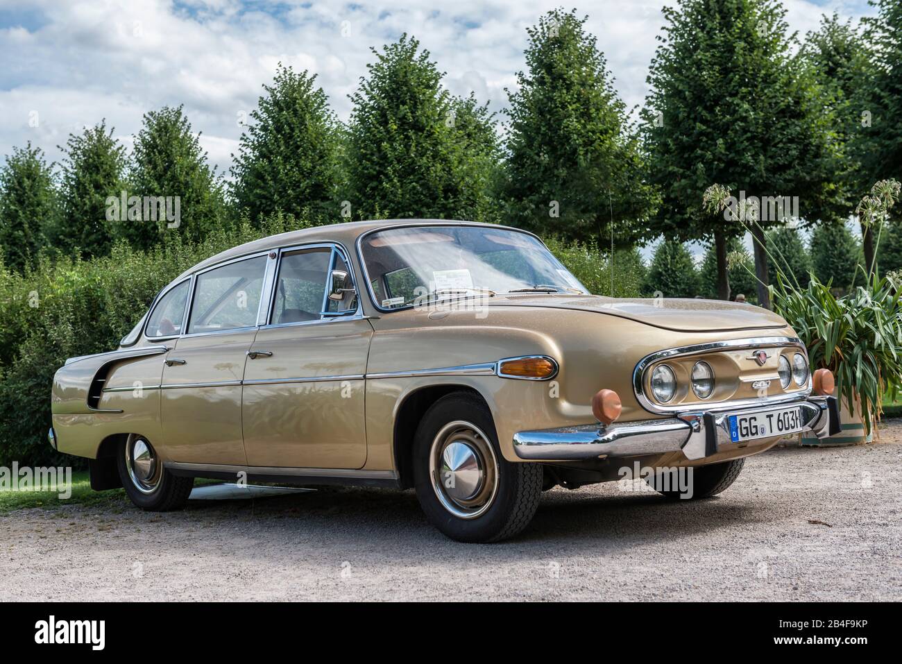 Schwetzingen, Baden-Wurttemberg, Germany, Tatra, Type 603-2, built in 1965, engine capacity 2478 cc, 105 hp, Concours d'Elégance in the park Stock Photo