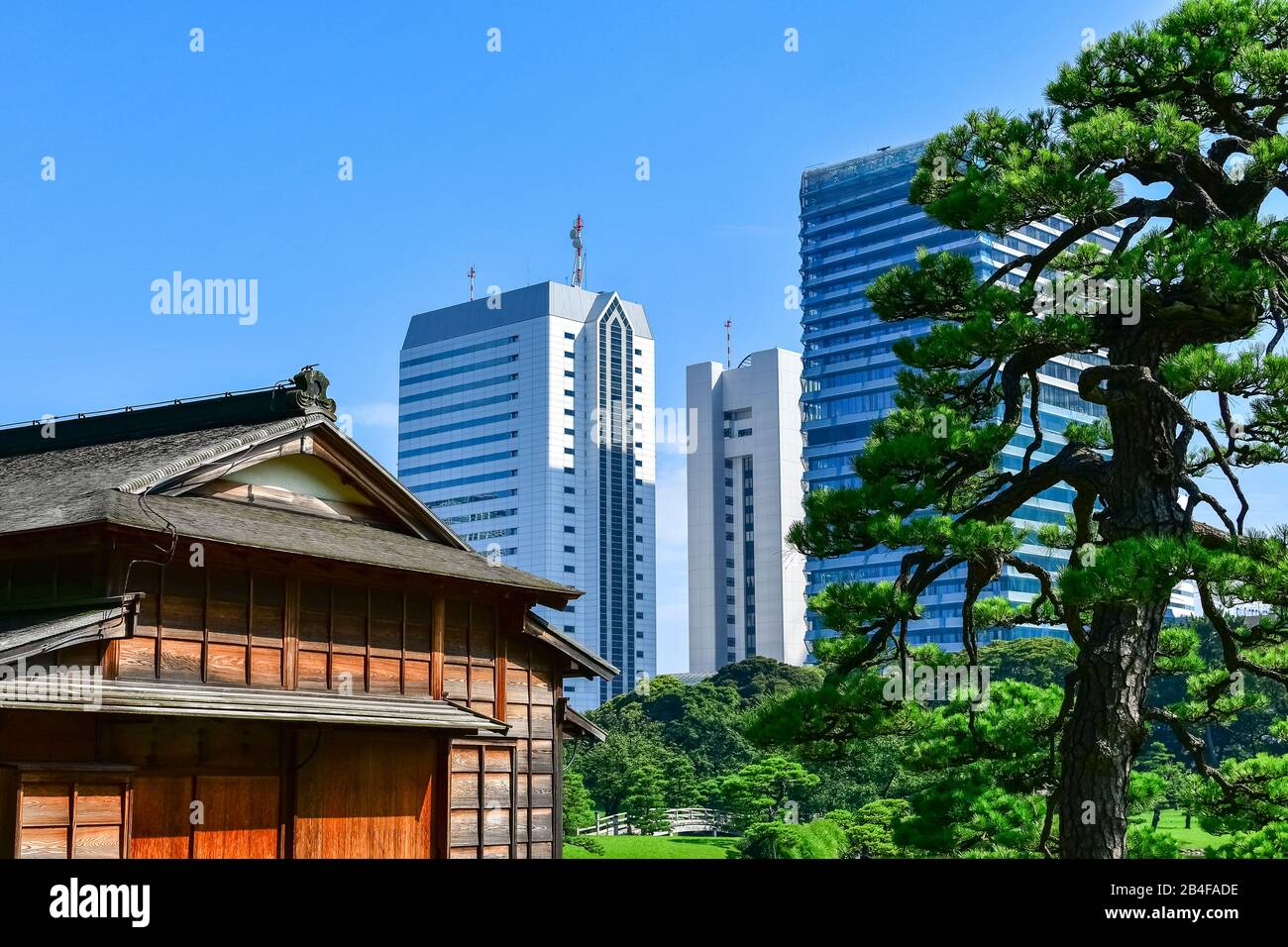 Traditional Tea House With City Skyline In Background Hamarikyu Gardens Chuo City Tokyo Honshu Japan Stock Photo Alamy Traditional Tea House With City Skyline In Background Hamarikyu Gardens Chuo City Tokyo Honshu Japan Stock Photo Alamy