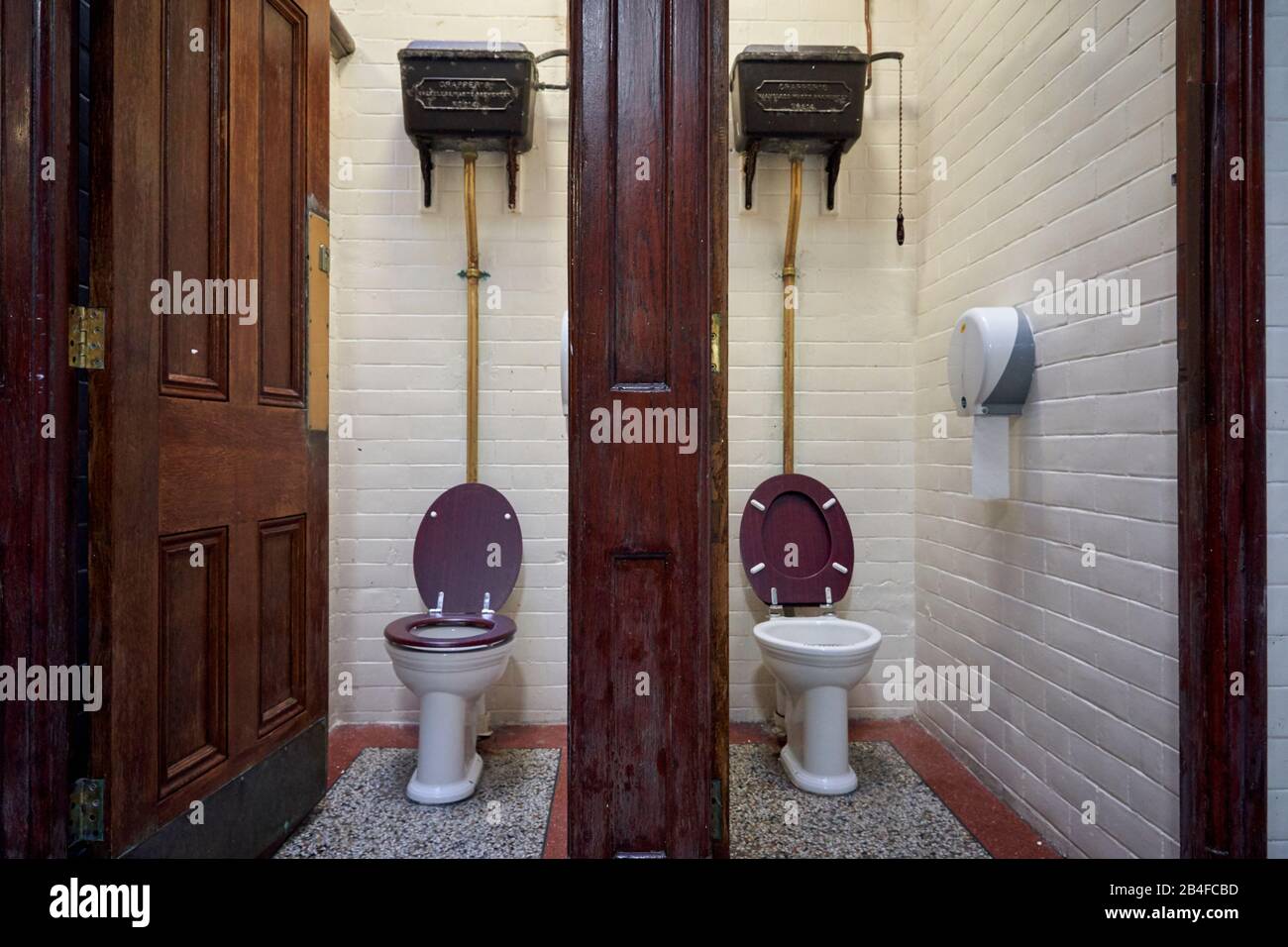 Victorian era Gents Toilets In The Hayes Cardiff South Wales Stock 