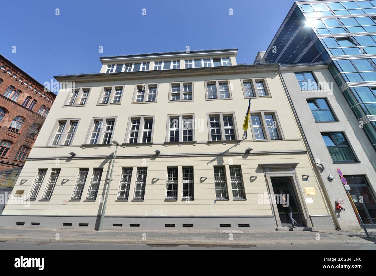 Ukrainische Botschaft, Albrechtstrasse, Mitte, Berlin, Deutschland