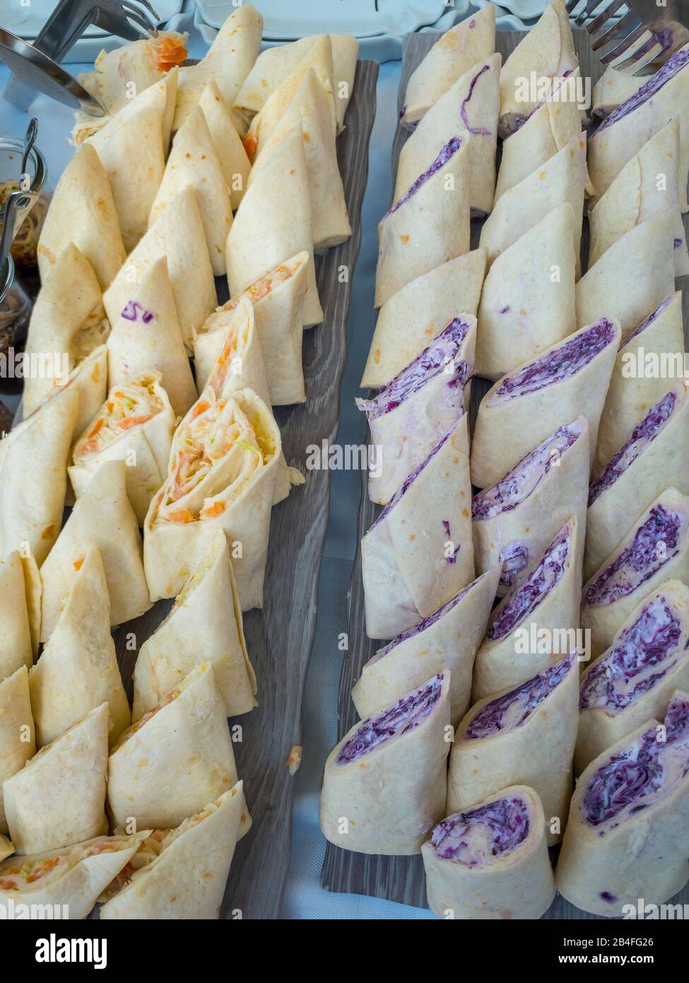 Stuffed dumplings, snacks Stock Photo