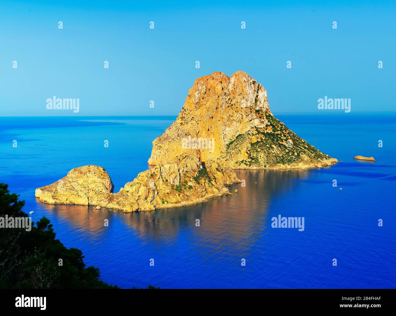 Es Vedra Islets, Ibiza, Balearic Islands, Spain, Stock Photo