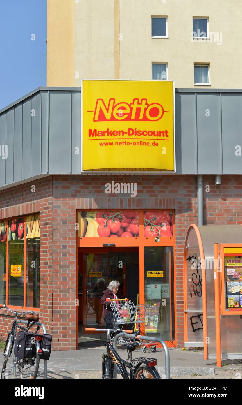 Netto, Markt, Mollstrasse, Friedrichshain, Berlin, Deutschland Stock Photo