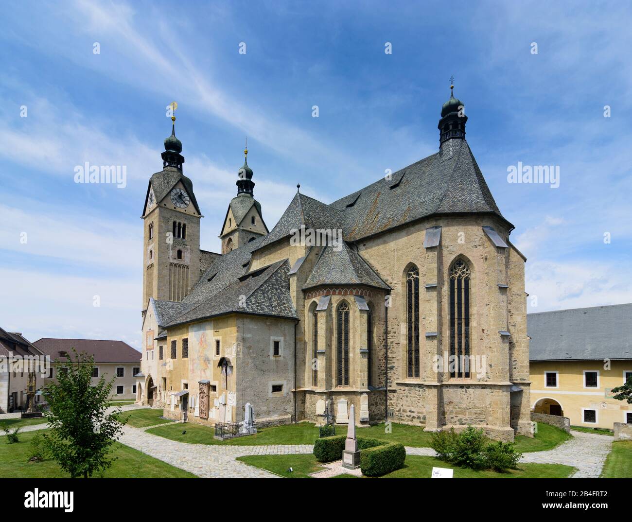 Maria Saal, Maria Saal Cathedral in Kärnten / Carinthia, Austria Stock Photo