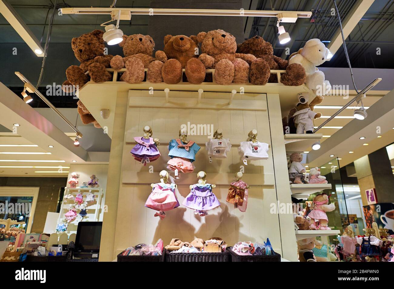 BANGKOK, THAILAND CIRCA JUNE, 2015 soft toys on display at a store
