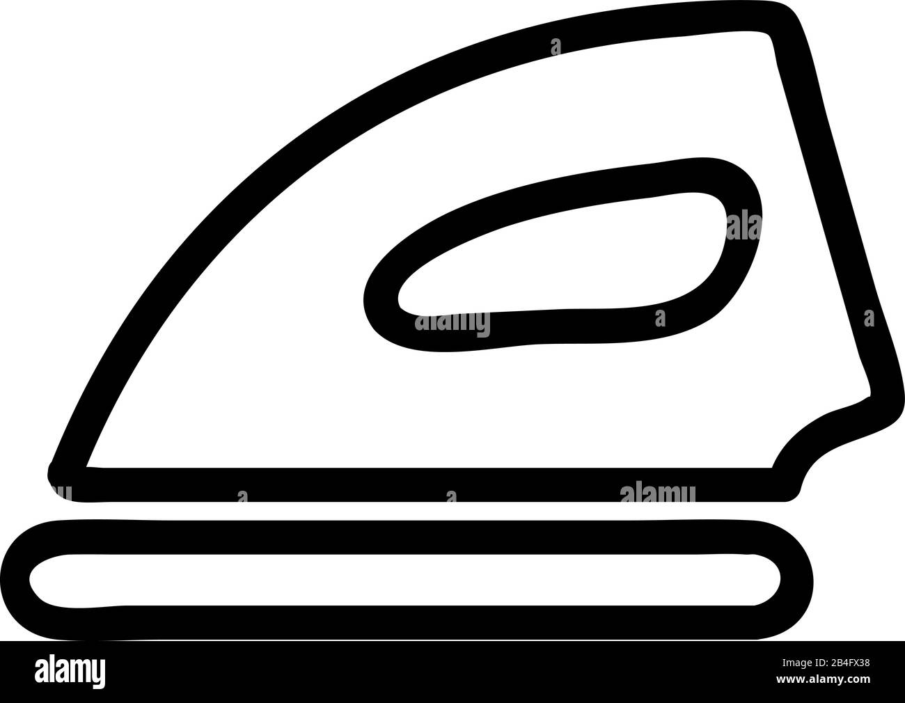 Iron icon vector. Isolated contour symbol illustration Stock Vector