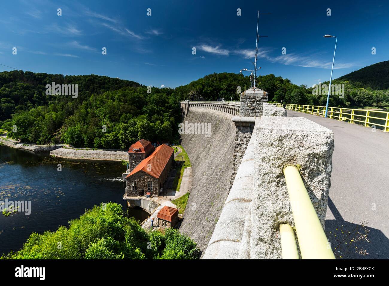 Europe, Poland, Lower Silesia, Pilchowice Dam / Bobertalsperre Mauer Stock Photo