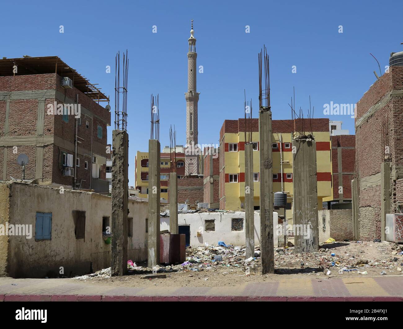 Hausbau, Hurghada, Aegypten / Ägypten Stock Photo