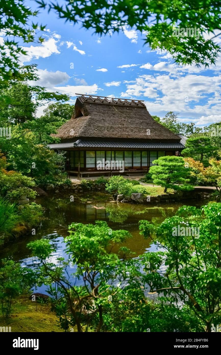 Isuien Neiraku Garden, Nara Park, Nara, Honshu, Japan Stock Photo