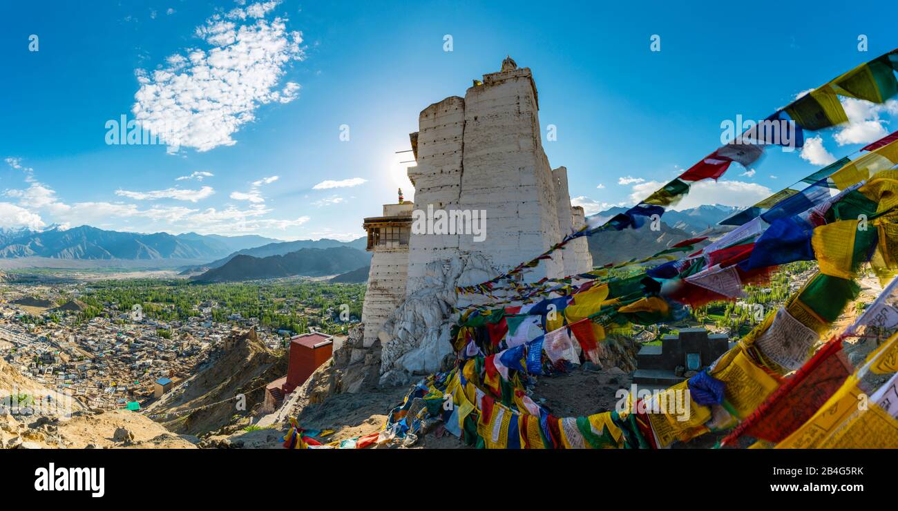 The Monastery Namgyal Tsemo Gompa, Tsenmo Hill, Leh, Ladakh, jammu and Kashmir, India, Asia Stock Photo