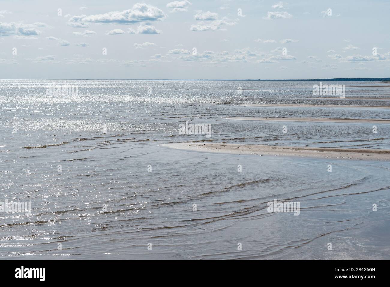 Estland, Peipsi Järv, Peipsi-See, Strand bei Kauksi Stock Photo