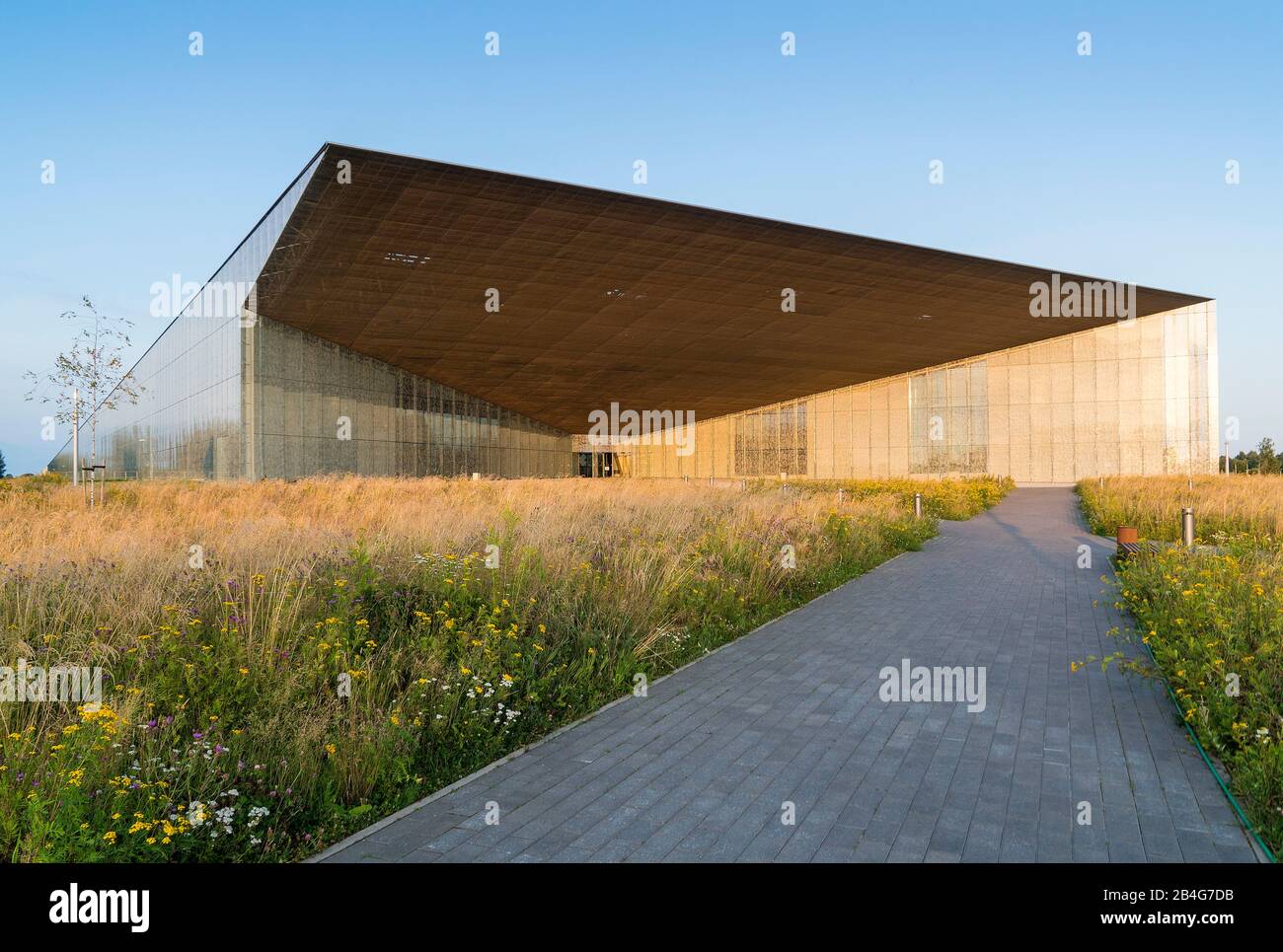 Estonia, Tartu, Estonian National Museum, modern architecture Stock Photo